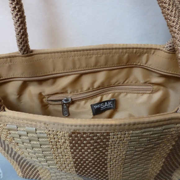 THE SAK Vacation texture handbag purse beige tan - Picture 2 of 4